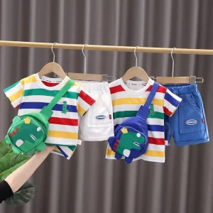 Boy’s Summer Suit Stylish Boyish Fashionable Two piece Set of Children’s Clothes Trendy Children’s Wear