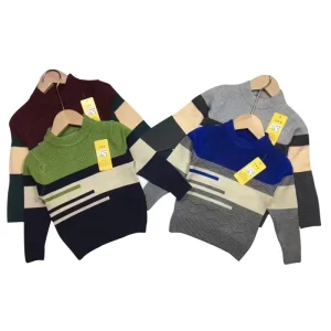 Boys’ Sweaters Boys’ Autumn and Winter Sweaters Children’s Dresses Cotton Knitwear Thickened Fluff Underwear