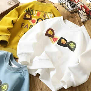 Boys Sweatshirt Loose Sports Top Older Children Hoodie
