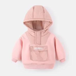 Boys Winter Hoodie Sweatshirt Fleece Lined for Warmth Soft Pullover Hooded Top with Comfortable Fit for Cold Weather Daily Wear