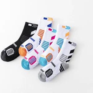 Breathable Damping Sport Socks for Boys, Knitting, Mid High, Antiskid Cotton Sport Socks