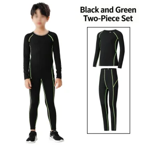 Breathable High Elastic Men Boys Sportswear Set Basketball Football Training Suit Child Quick Dry Athletic Wear Custom Logo