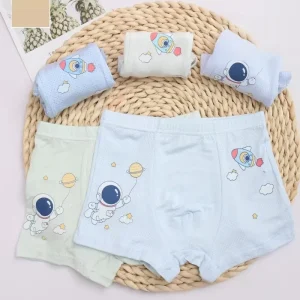 Breathable Modal Cotton Cartoon Student for Boys Big Kids Boxer 3 12 Years Old Summer Pack Underwear for Kids