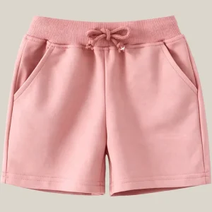 Breathable Quick Dry Girls Hot Shorts Casual Fleece Cotton Elastic Waist Sports Shorts