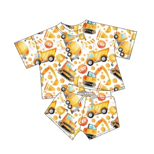 Bulk Kids Pajamas Custom Label Bamboo Baby Sleepwear High Quality Kids Clothes Bulk Bamboo Baby Clothing Set