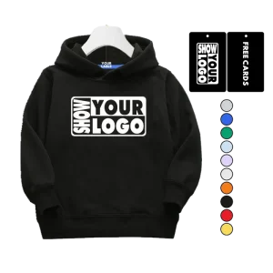 CB082 WDRW14 Custom Logo Solid Boy Girl Hoodies Kids Sweatshirt Children Tracksuits Kids Clothing Hoodies With Velvet Lined