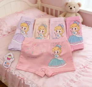 Calcinha Infantil Girls Children Underwear Pure Cotton Washable Anti Bacterial Breathable Lightweight