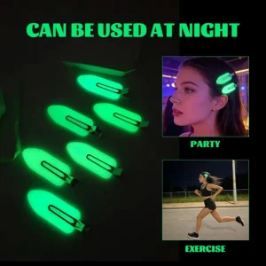 Candy Color Acrylic Mini Glow in Dark Luminous Hairclips Barrettes for Girls Kids Women Eco Friendly Daily Use Hair Accessories