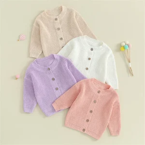 Cardigan Autumn Spring Cotton Sweater Top Baby Children Clothing Spring Baby Boys Girls Sweater