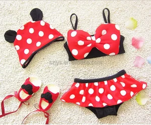 Cartoon Girls Swimwear Swimsuit for Kids Children
