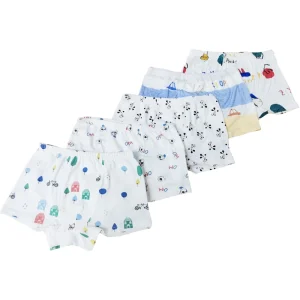 Cartoon Teen Boys Boxer Underwear Cotton Teen Boy Beach Shorts Black Teen Panties