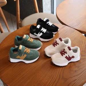 Casual Kid Sneaker Running Shoes Boys Girls Flat Outdoor Sport School Shoes 2-14 Years EVA Insole
