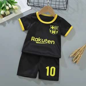 Casual Style Kids Soccer Jersey Summer Sports 2pcs Suit Kids Boy Girl Customized Soccer Jersey