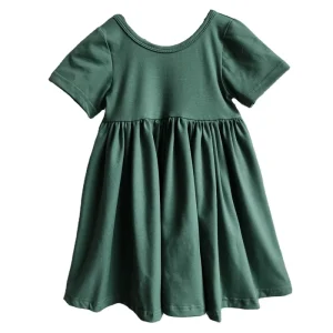 Casual Summer Girls Customization Plain Girls Dresses