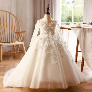 Chiffon Princess Dress Girls’ Summer Wedding Party Dress