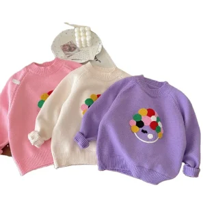 Child Kids Knitwear Sweater for Girls Little Girls Sweater