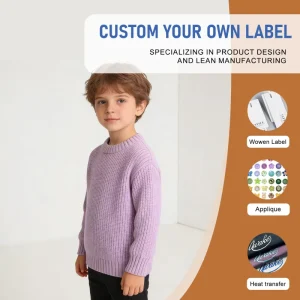 Child Knitwear Winter Toddler Kids Clothes Plain Knitted Boys Girls Child Sweaters