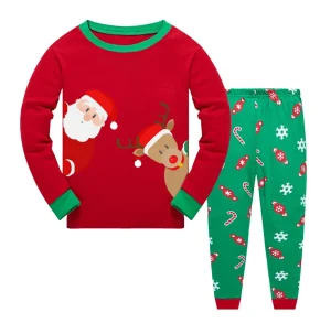 Children Clothing 100% Cotton 2 Piece Suit Boys Spring Autumn Casual Kids Pajamas Sets