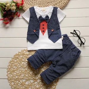 Children Clothing Manufacturer Boys Clothing Sets To Overseas With Label
