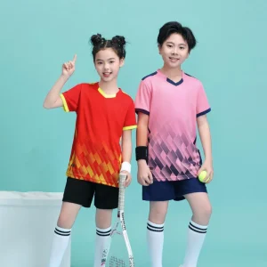 Children Football Jerseys Men Boys Girls Soccer Sets Short Sleeve Kids Football Uniforms Soccer Fitness Tracksuit Suits