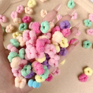 Children Girls Hair Rubber Bands Ponytail Holder Hair Ties Elastic Hairband Rope Headwear Kids Hair Accessories