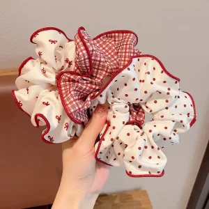 Children Hair Accessories High Elasticity Fabric Kids Hairbands Girls Scrunchie