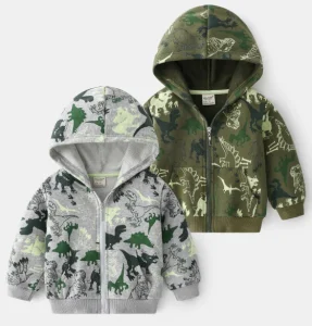 Children Jackets Autumn Spring Kids Outerwear Coats Cute Dinosaur Cartoon Jackets for Boys Baby Boys