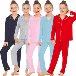 Children Pajamas Fall and Winter Girls Family Pajamas Sleepwear Set Kids Pajamas Winter Sleepwear