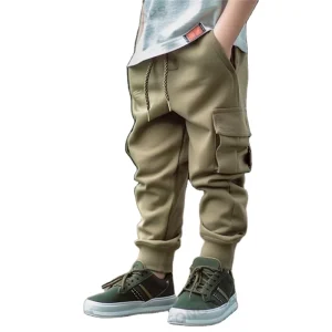 Children Pants Boy Sports Pants Boy Pants Spring Teenage Spring Toddler Casual Kids Trousers for Boys Clothes Age 3 12 Year