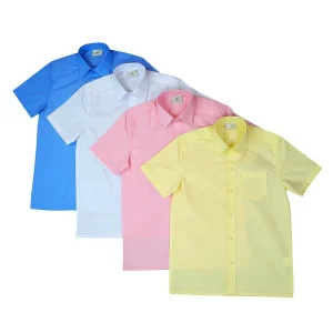 Children School Student Boys and Girls Kids Shirt School Uniform Set Unisex School Blouses Button Down Shirt