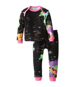 Children Unisex Home Wear 100% Cotton Pajamas Clothing Sets
