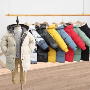 Children Winter Coat Thick Padded Warm Jacket for Kids Girls Boys