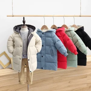 Children Winter Coat Thick Padded Warm Jacket for Kids Girls Boys