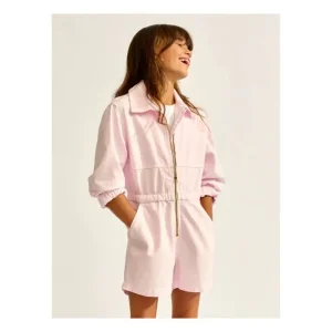Children’S Wear Slim Jeans Zipper Jumpsuit Soft Cotton Denim Short Pants Jumpsuit for Girls