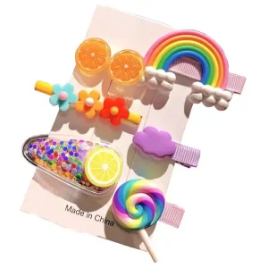 Children’s Baby Hairpin Girl Bangs Clip Bow New Design Hair Accessories Hair Clip Hairpin Set