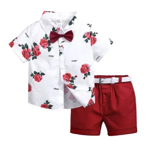 Children’s Clothes Cute Summer Flower Casual New Designs Girls Clothing Ruffles Shorts Sets Baby Clothes Sets