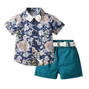Children’s Clothing 2 to 6 Years Old Boys Shirts Summer Clothing 95% Cotton Short Sleeved Shirts for Boys