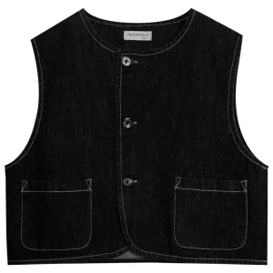 Children’s Clothing Baby Boys Denim Vest Black Denim Spring and Autumn Outerwear Vest Fashion Kids Top