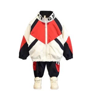 Children’s Clothing Boys’ Autumn Suit School Uniform Spring Sport Woven Fabric Boy Clothings Set