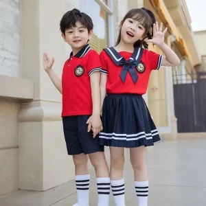 Children’s Clothing Boys Summer Fashionable Korean Style Zhongda Academic Leisure Fried Street Two Piece Set for
