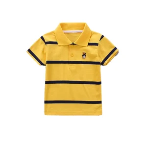 Children’s Clothing Boys T-Shirts Polo Shirts 0-15 Years Old Striped Polo Shirt for Kids Boys Baby Toddler Children Shirts