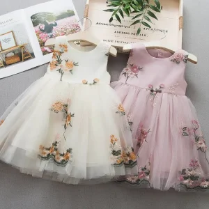 Children’s Clothing Spring Clothing New Girls’ Dresses Printed Long Sleeved Children’s Princess Dresses