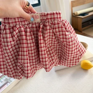 Children’s Clothing Summer New Korean Style Girls Shorts Skirt Pants Cotton High Waist Elastic Waistband Baby Shorts