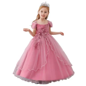 Children’s Dresses Flower Girls Wedding Dress Kids Dresses for Girls Elegant Girls Clothes Princess Birthday Party Vestido