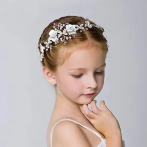 Children’s Hair Accessories Princess Rhinestone Accessories Flower Children’s Hair Band Korean Girls’ Birthday Party Show Lovely