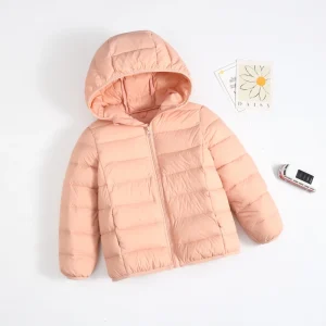 Children’s Light Down Jacket Short 2-12 Years Boys and Girls Warm Winter Thicken Coat