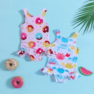 Children’s One Piece Swimsuit Custom Kids Swimwear Girl Baby Swim Bodysuit Swimwear for Kids Girl