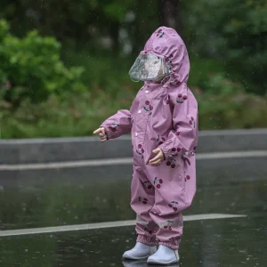 Children’s Raincoat for Kindergarten Boys Girls Outdoor Full Body Protection Rain Jacket Electric Bike Umbrella Kids Rain Coats