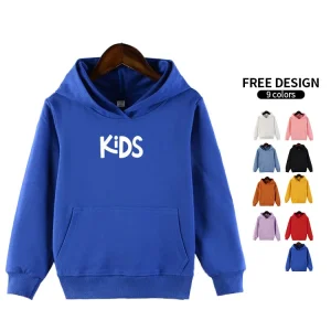Children’s Sweaters Boys Girls Baby Hoodie Plain Custom Logo Child Sportswear Kid’s Hoodie