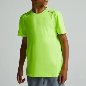 Children’s T Shirt Breathable Knitted Quick Drying Comfortable Outdoor Running Basketball Sportswear for Boys
